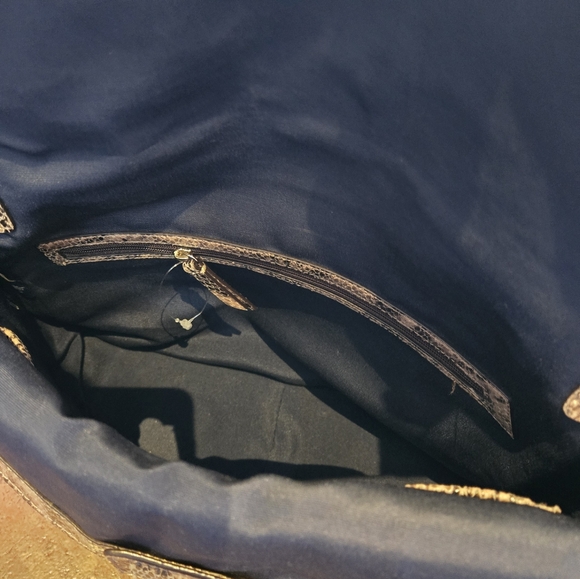 Cole Haan Snake Embossed Leather Crossbody Bag - Picture 11 of 15